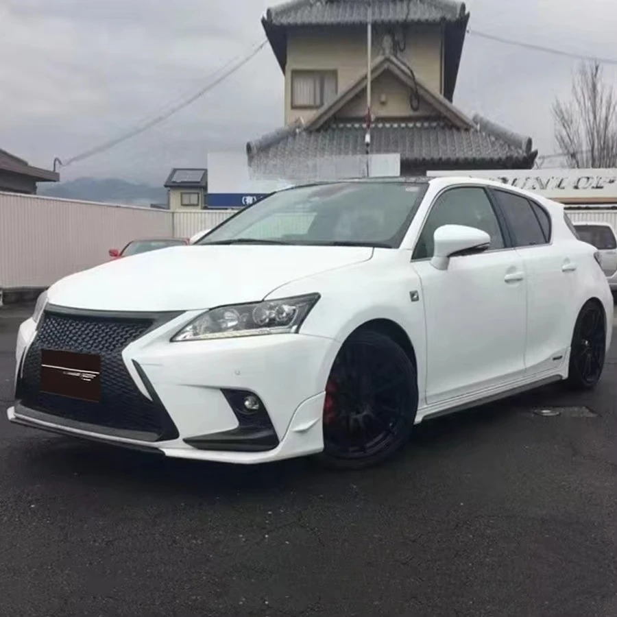 2010-2022  CT200h Body Kit New Carbon Fiber Front Lip Splitter and Chin 3-Piece Front Bumper